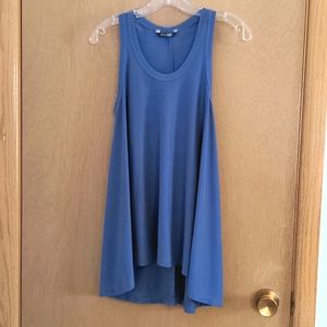 Asymmetrical Peyton Jensen Blue Tank, Size Small